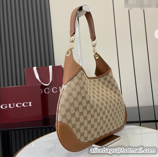 Cheap Price Gucci B medium shoulder bag in GG Canvas 834981 Brown 2025