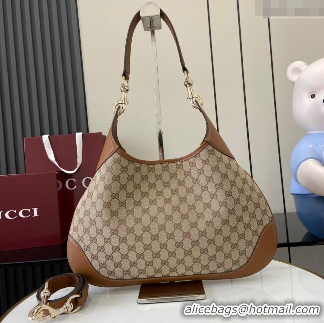 Cheap Price Gucci B medium shoulder bag in GG Canvas 834981 Brown 2025