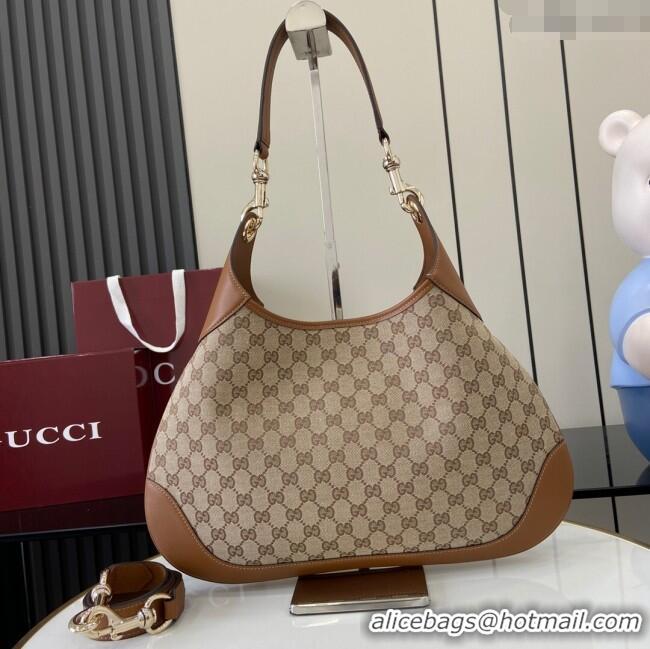 Cheap Price Gucci B medium shoulder bag in GG Canvas 834981 Brown 2025