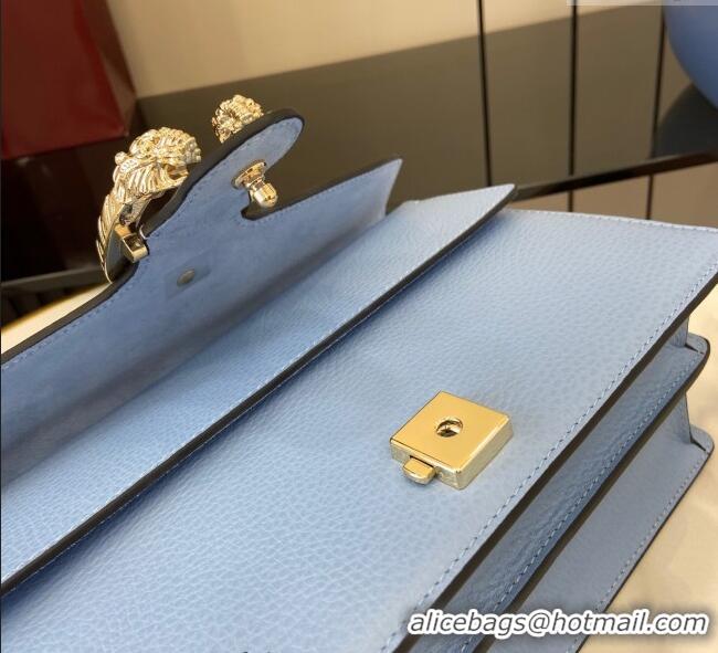 Top Design Gucci Dionysus medium shoulder bag in grainy leather 795005 Light Blue 2025