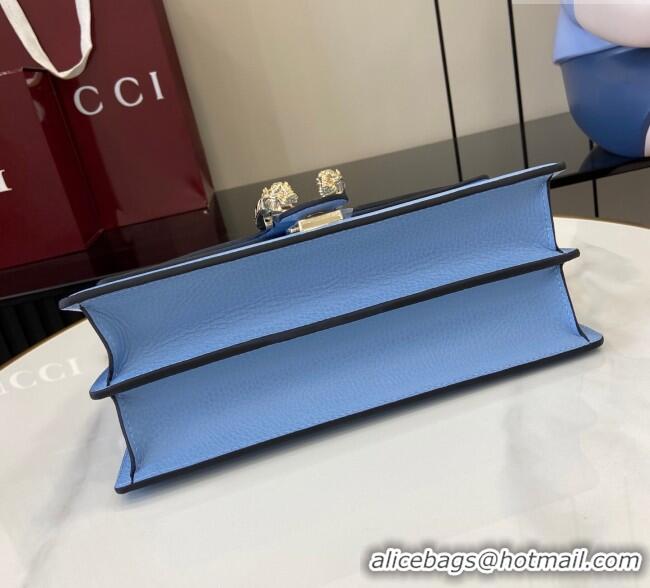 Top Design Gucci Dionysus medium shoulder bag in grainy leather 795005 Light Blue 2025