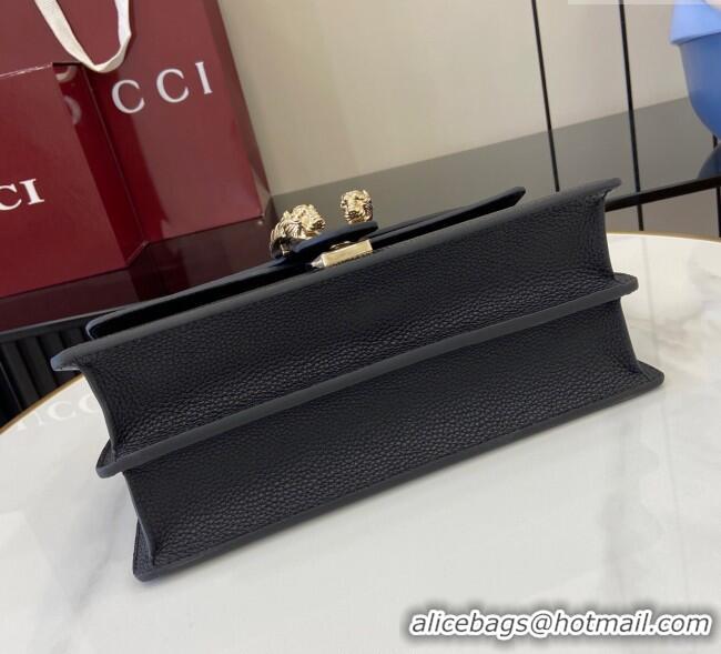 Unique Discount Gucci Dionysus medium shoulder bag in grainy leather 795005 Black 2025