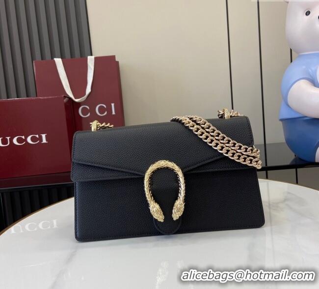 Unique Discount Gucci Dionysus medium shoulder bag in grainy leather 795005 Black 2025
