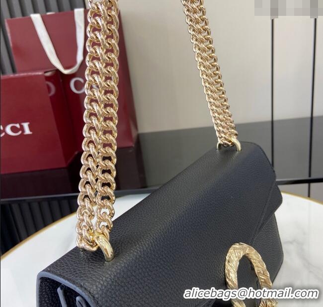 Unique Discount Gucci Dionysus medium shoulder bag in grainy leather 795005 Black 2025
