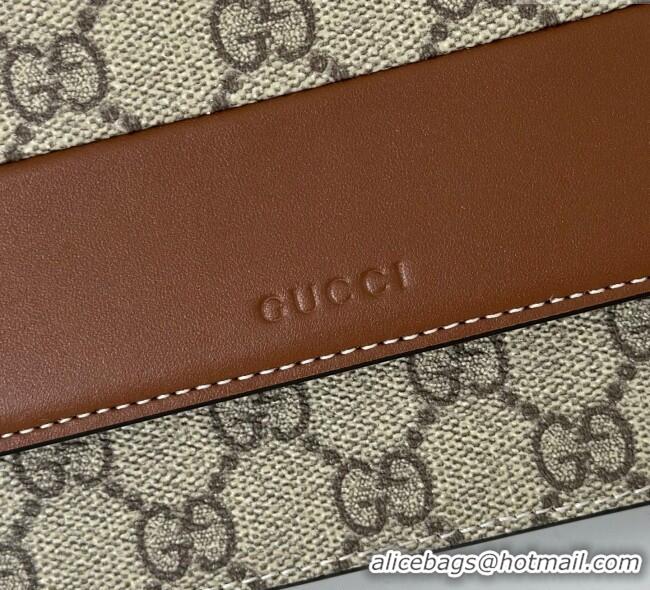 Best Price Gucci GG Emblem Wallet On Chain 838151 Beige/Brown 2025