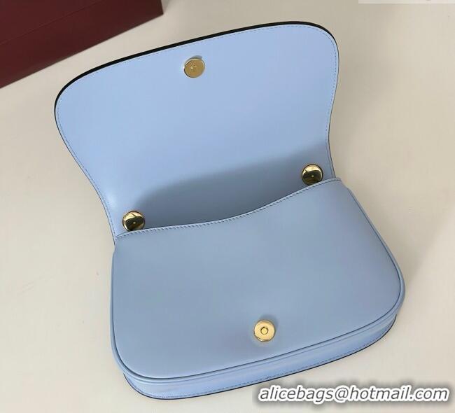 Grade Quality Gucci Blondie leather medium top handle bag 815714 Light Blue 2025