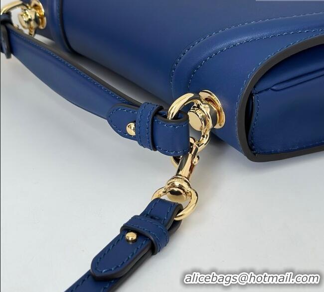 New Fashion Gucci Blondie leather medium top handle bag 815714 Dark Blue 2025