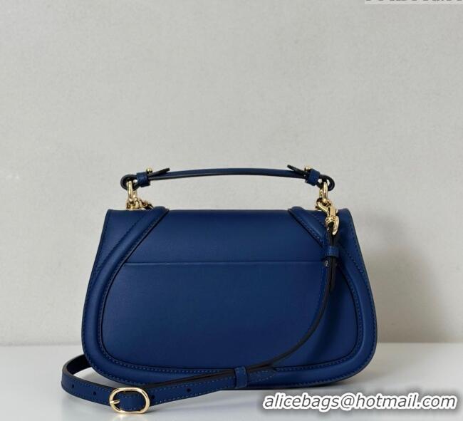 New Fashion Gucci Blondie leather medium top handle bag 815714 Dark Blue 2025