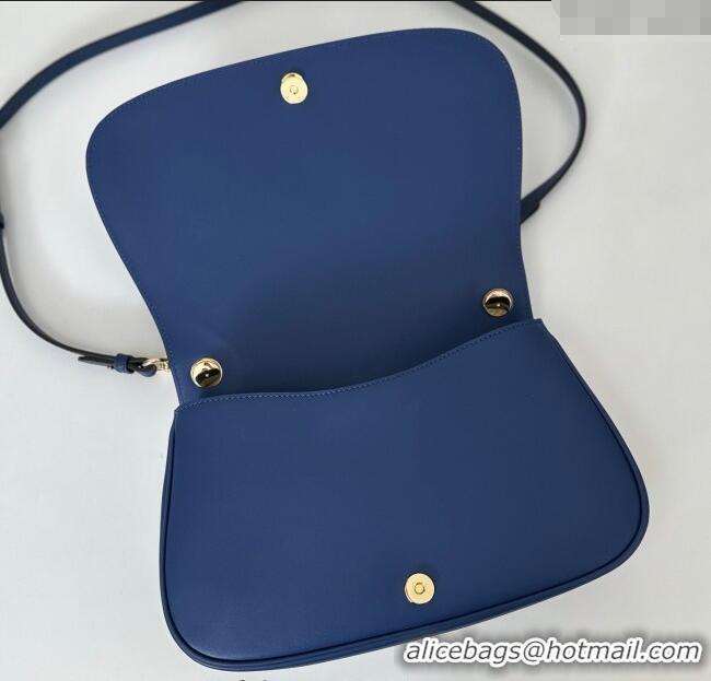 Low Cost Gucci Blondie Leather Large Top Handle Bag 815716 Dark Blue 2025