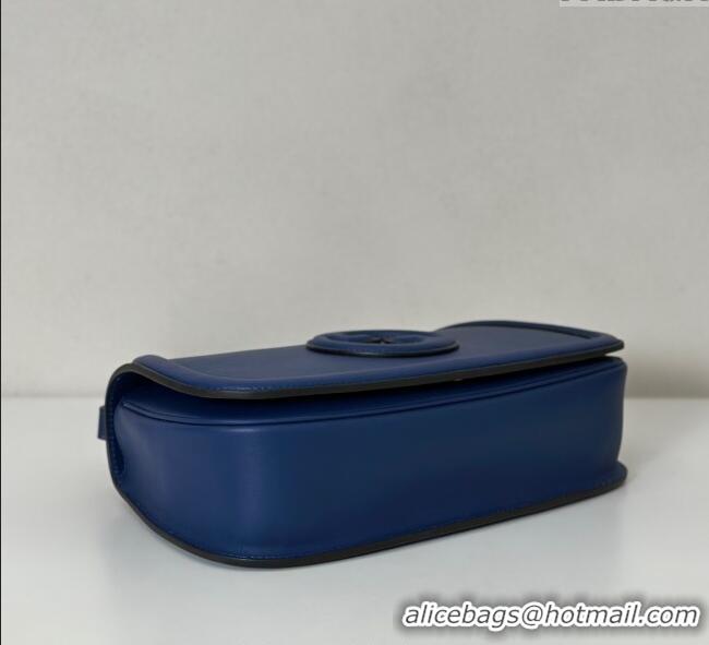 Low Cost Gucci Blondie Leather Large Top Handle Bag 815716 Dark Blue 2025