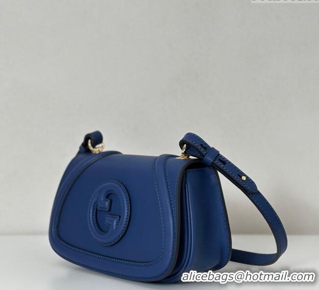Super Quality Gucci Blondie Small Shoulder bag in Smooth Leather 815700 Dark Blue 2025