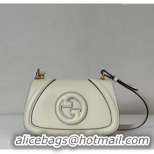 New Style Gucci Blondie Small Shoulder bag in Smooth Leather 815700 White 2025