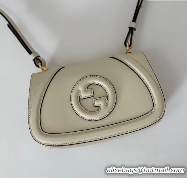 New Style Gucci Blondie Small Shoulder bag in Smooth Leather 815700 White 2025