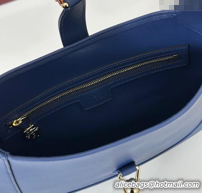 Best Price Gucci Jackie 1961 medium bag in Smooth Leather 810232 Dark Blue 2025