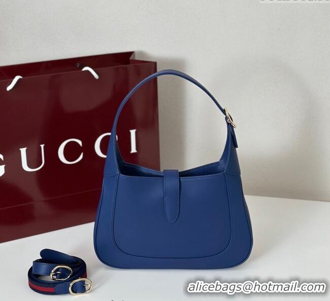 Best Price Gucci Jackie 1961 medium bag in Smooth Leather 810232 Dark Blue 2025