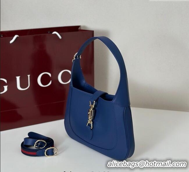 Best Price Gucci Jackie 1961 medium bag in Smooth Leather 810232 Dark Blue 2025