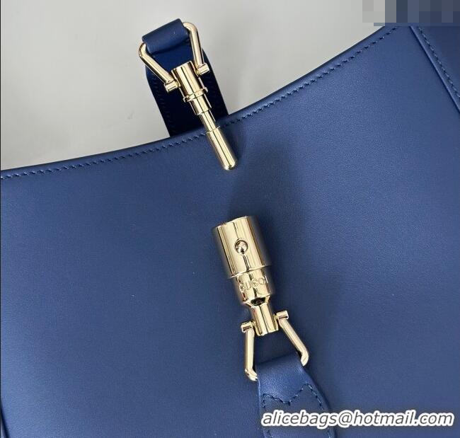 Best Price Gucci Jackie 1961 medium bag in Smooth Leather 810232 Dark Blue 2025