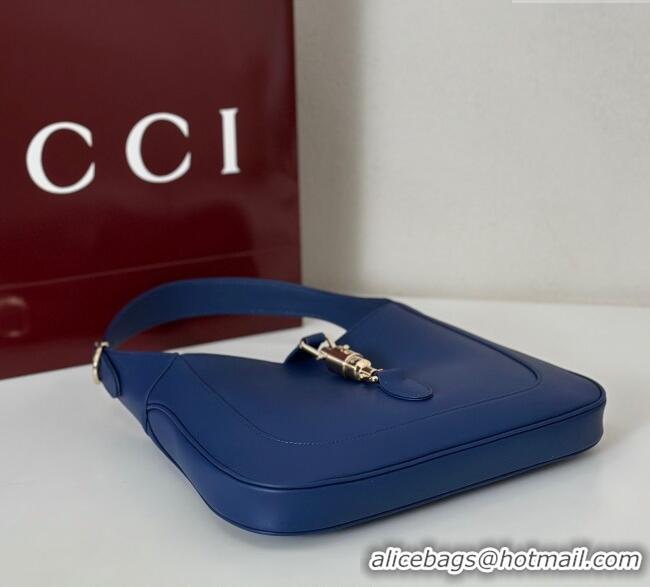 Best Price Gucci Jackie 1961 medium bag in Smooth Leather 810232 Dark Blue 2025