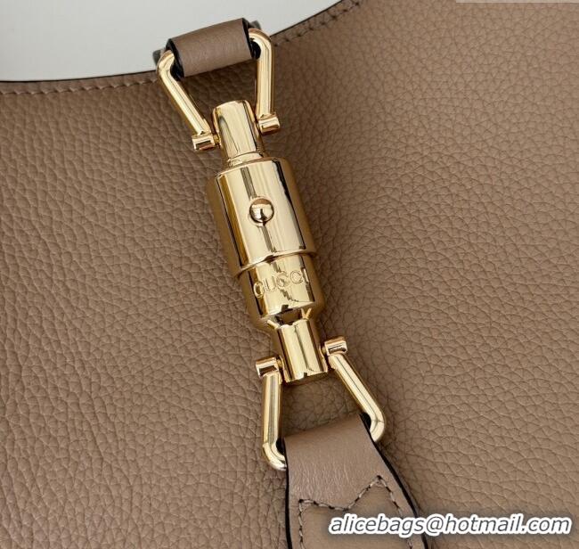 Well Crafted Gucci Jackie 1961 medium bag in Grainy Leather 810232 Beige 2025