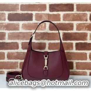 Best Quality Gucci Jackie 1961 medium bag in Grainy Leather 810232 Red 2025