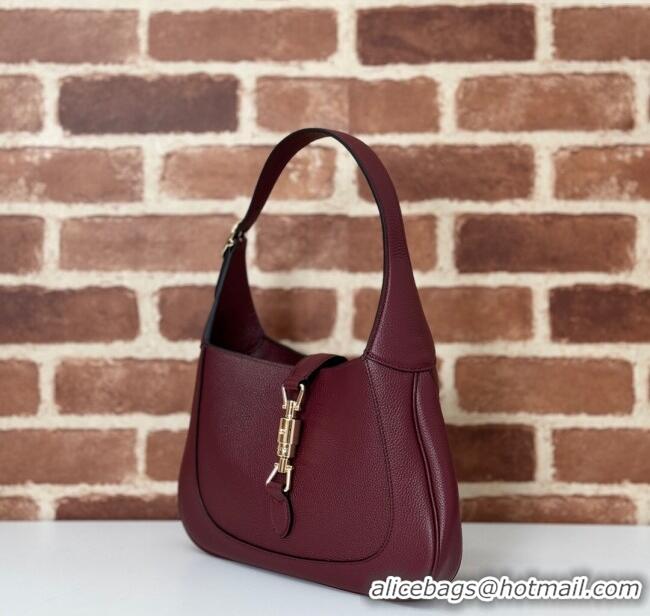 Best Quality Gucci Jackie 1961 medium bag in Grainy Leather 810232 Red 2025