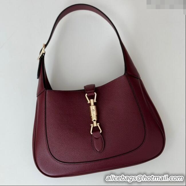 Best Quality Gucci Jackie 1961 medium bag in Grainy Leather 810232 Red 2025