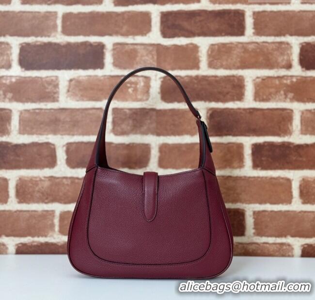 Best Quality Gucci Jackie 1961 medium bag in Grainy Leather 810232 Red 2025