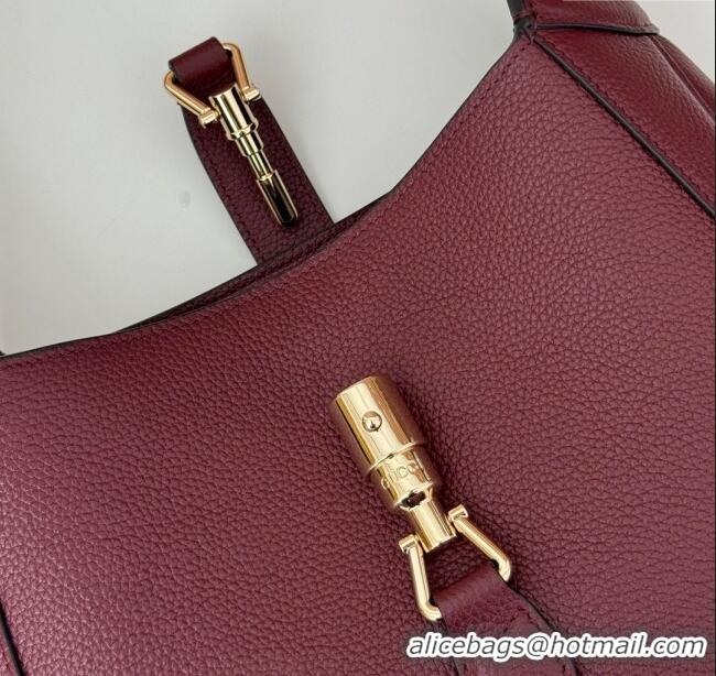 Best Quality Gucci Jackie 1961 medium bag in Grainy Leather 810232 Red 2025