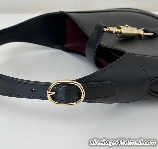 Original Cheap Gucci Jackie 1961 medium bag in Smooth Leather 810232 Black 2025