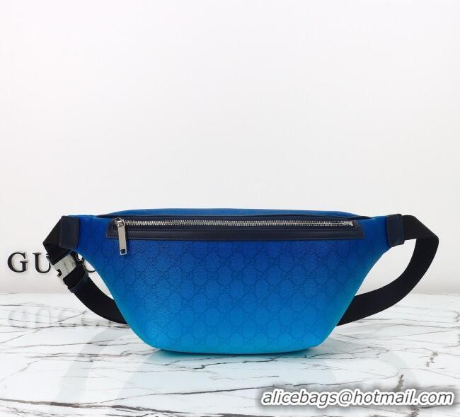 Luxury Discount Gucci Mens Chroma large belt bag 835810 Gradient Blue 2025