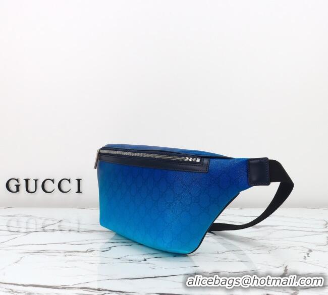 Luxury Discount Gucci Mens Chroma large belt bag 835810 Gradient Blue 2025