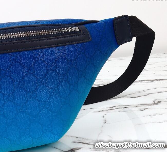 Luxury Discount Gucci Mens Chroma large belt bag 835810 Gradient Blue 2025