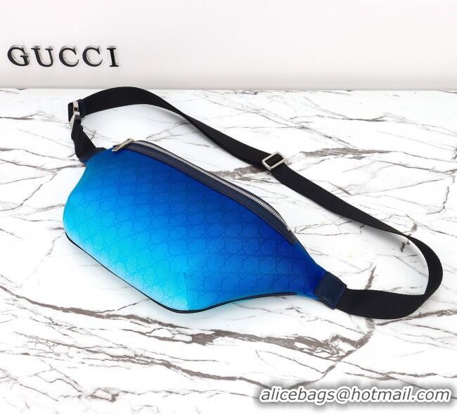 Luxury Discount Gucci Mens Chroma large belt bag 835810 Gradient Blue 2025