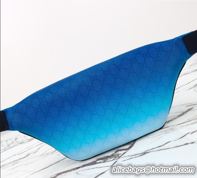 Luxury Discount Gucci Mens Chroma large belt bag 835810 Gradient Blue 2025