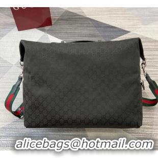 Buy Classic Gucci Mens GG canvas medium duffle bag 821668 Black 2025