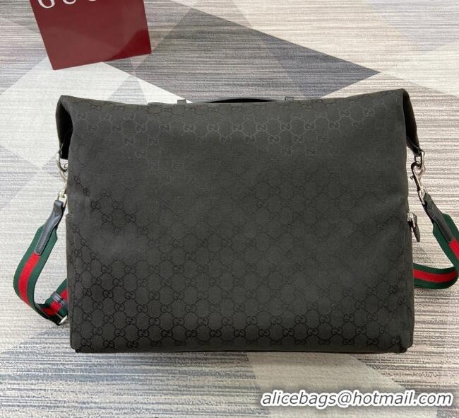 Buy Classic Gucci Mens GG canvas medium duffle bag 821668 Black 2025
