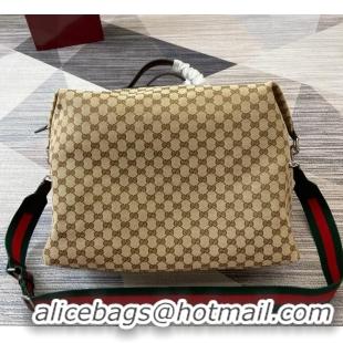 Best Luxury Gucci Mens GG canvas medium duffle bag 821668 Beige/Brown 2025