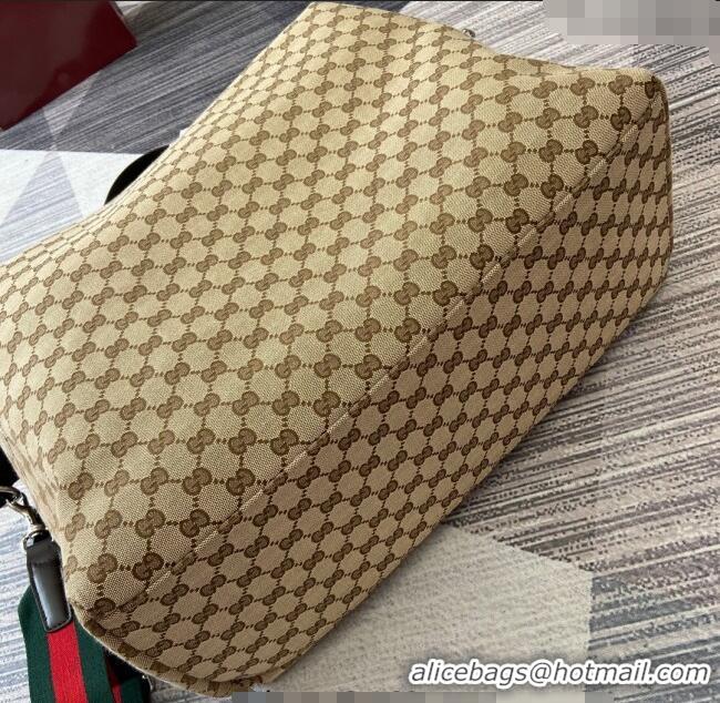 Best Luxury Gucci Mens GG canvas medium duffle bag 821668 Beige/Brown 2025