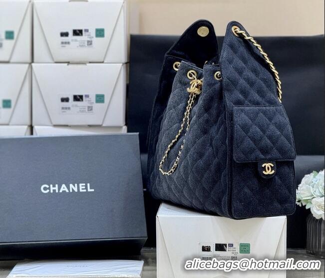 Market Sells Chanel Denim Medium Hobo Bag AS5311 Black 2025 Top Quality