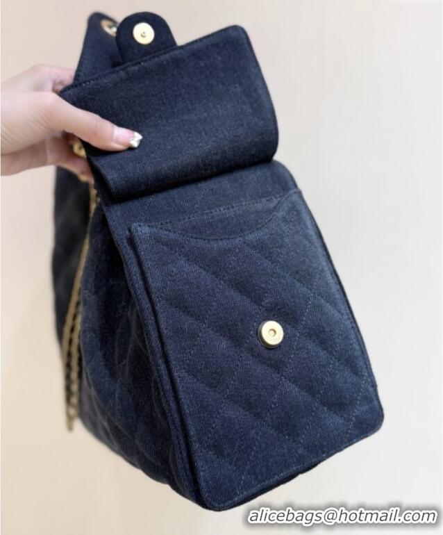 Market Sells Chanel Denim Medium Hobo Bag AS5311 Black 2025 Top Quality