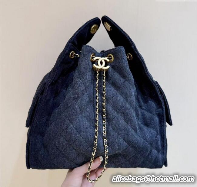 Market Sells Chanel Denim Medium Hobo Bag AS5311 Black 2025 Top Quality