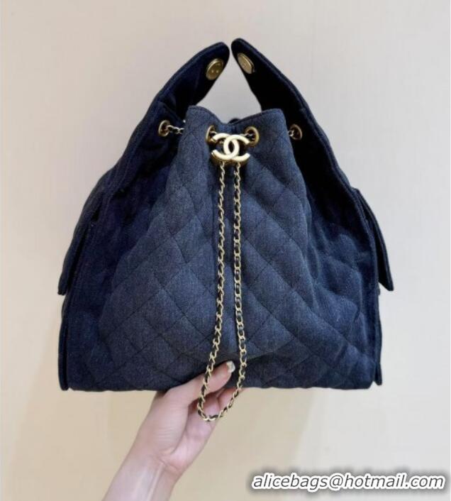 Market Sells Chanel Denim Medium Hobo Bag AS5311 Black 2025 Top Quality