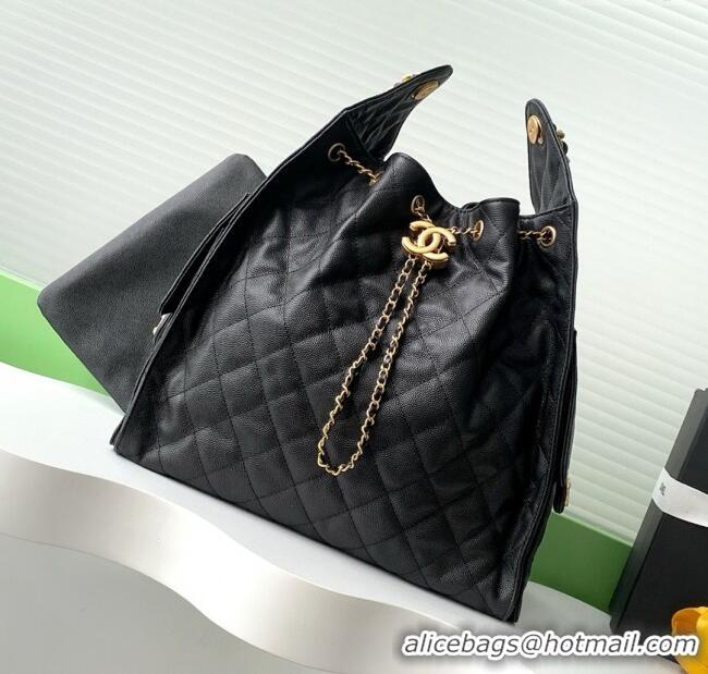 Affordable Price Chanel Grained Calfskin Medium Hobo bag AS5311 Black 2025