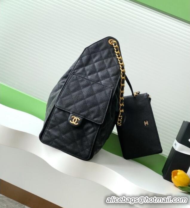 Affordable Price Chanel Grained Calfskin Medium Hobo bag AS5311 Black 2025
