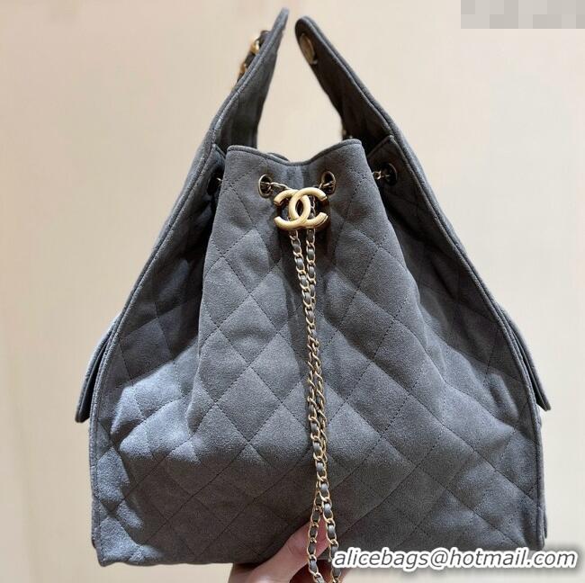 Trendy Design Chanel Suede Calfskin Medium Hobo Bag AS5311 Grey 2025 Top Quality