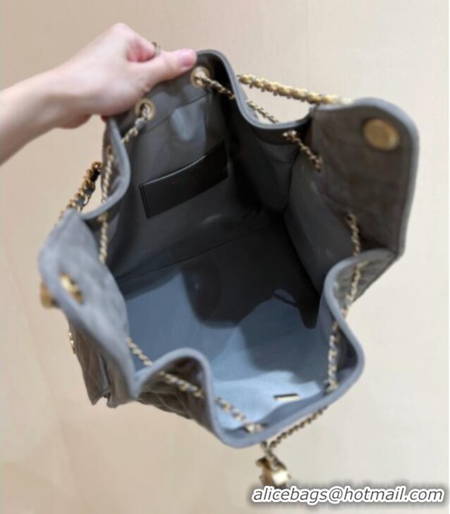 Trendy Design Chanel Suede Calfskin Medium Hobo Bag AS5311 Grey 2025 Top Quality