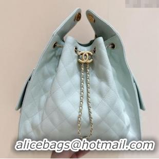 Trendy Design Chanel Haas Grained Calfskin Medium Hobo Bag AS5311 Light Green 2025 Top Quality