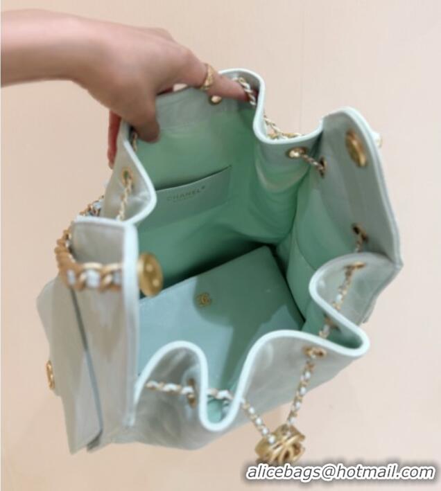 Trendy Design Chanel Haas Grained Calfskin Medium Hobo Bag AS5311 Light Green 2025 Top Quality