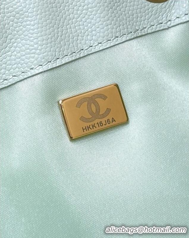 Trendy Design Chanel Haas Grained Calfskin Medium Hobo Bag AS5311 Light Green 2025 Top Quality