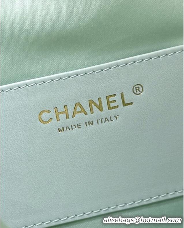 Trendy Design Chanel Haas Grained Calfskin Medium Hobo Bag AS5311 Light Green 2025 Top Quality